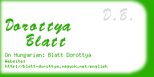 dorottya blatt business card